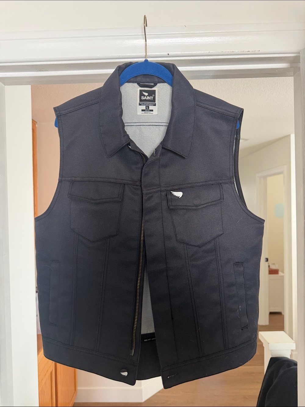Workwear Men's Black Sleeveless Vest